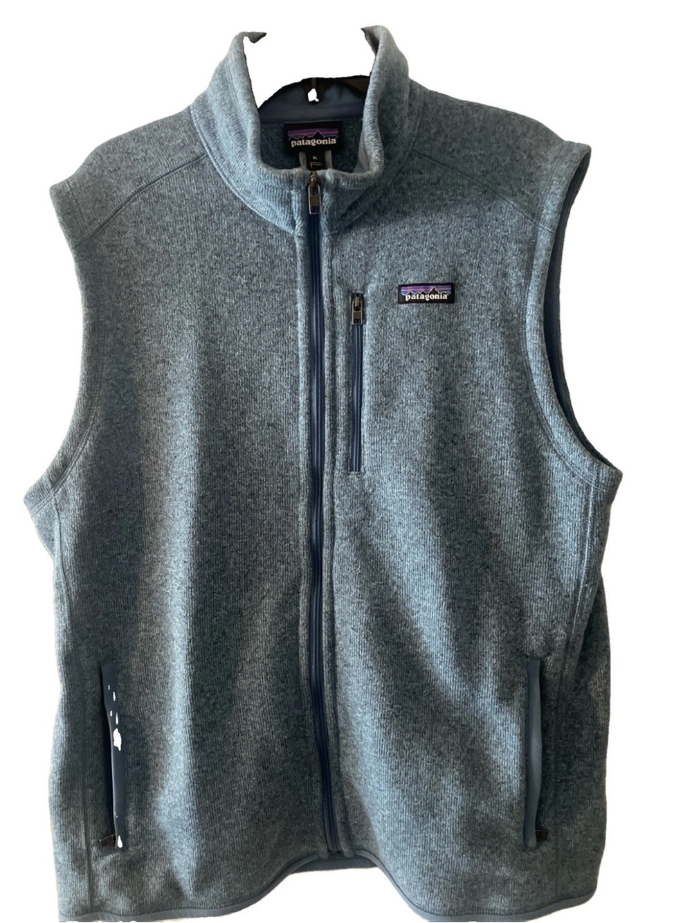 Patagonia Vest Men's Better Sweater Size XL Pigeon Blue Full Zip Classic New
